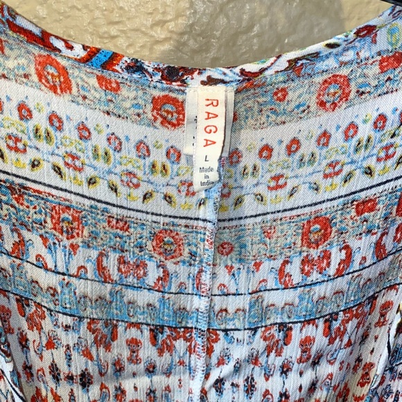 Bohemian style multicolored short romper - Picture 6 of 10